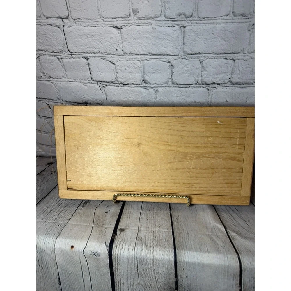 Basket Collector Vintage Country‎ Chunky Wood Frame Sign 14